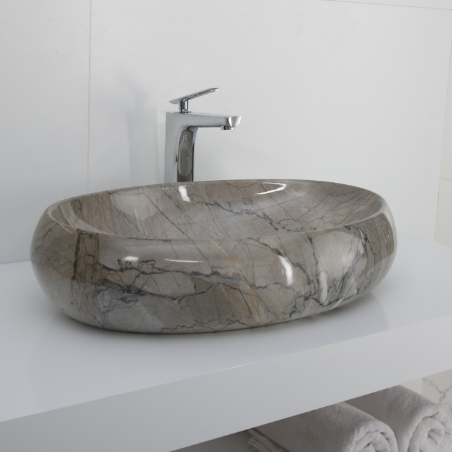 512 Light Grey Marble Glossy