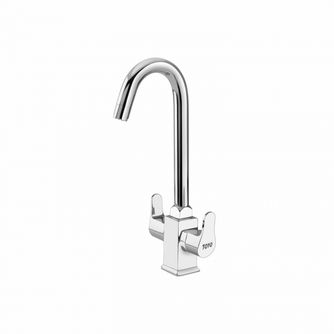 51221 Centre Hole Sink Mixer Swan Neck