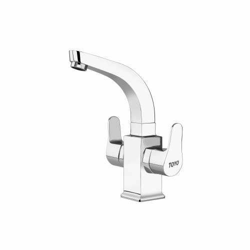 TOYO-EM-51228- Centre Hole Sink Mixer Sq. Heavy Spout