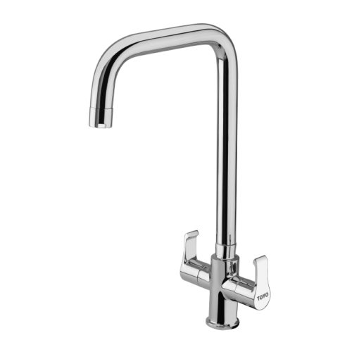 TOYO-AL-51522 Centre Hole mixer with Long Extended Swan Neck