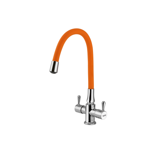 TOYO-BE-51651 Centre Hole Sink Mixer with Flexible Color Spout