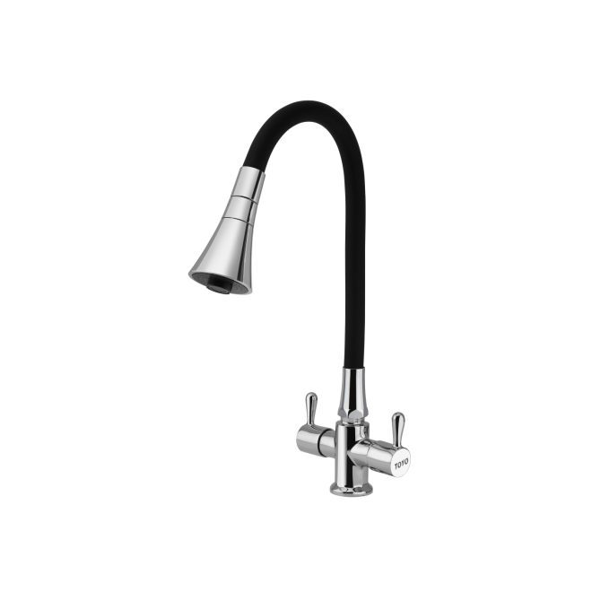TOYO-BE-51652 Centre Hole Sink Mixer with Flexible Multi-Flow Spout