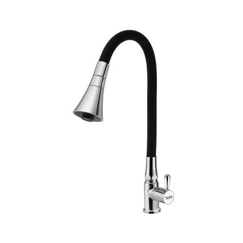 TOYO-BE-51654 Swan Neck with Flexible Multi-Flow Color Spout