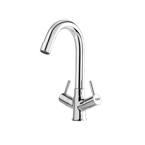 TOYO-EC-51721 Centre Hole Sink Mixer Regular Swan Neck