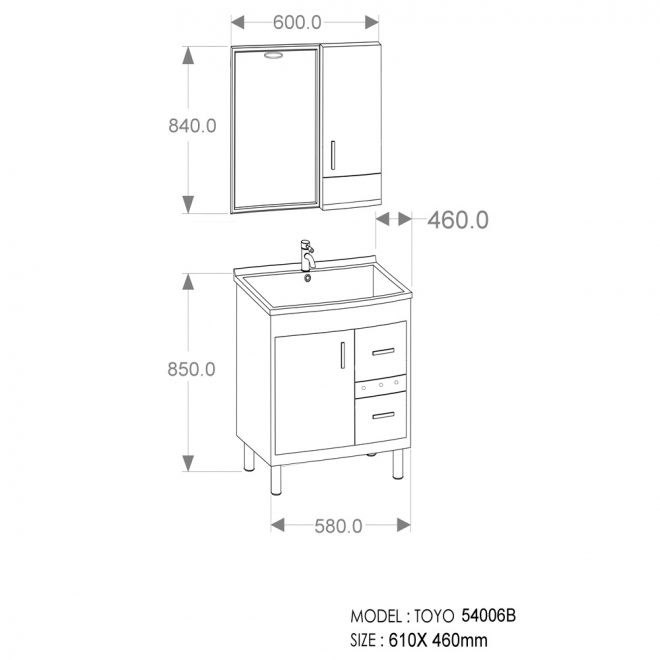 toyo 54006b f white black marble 7